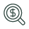 Money search icon